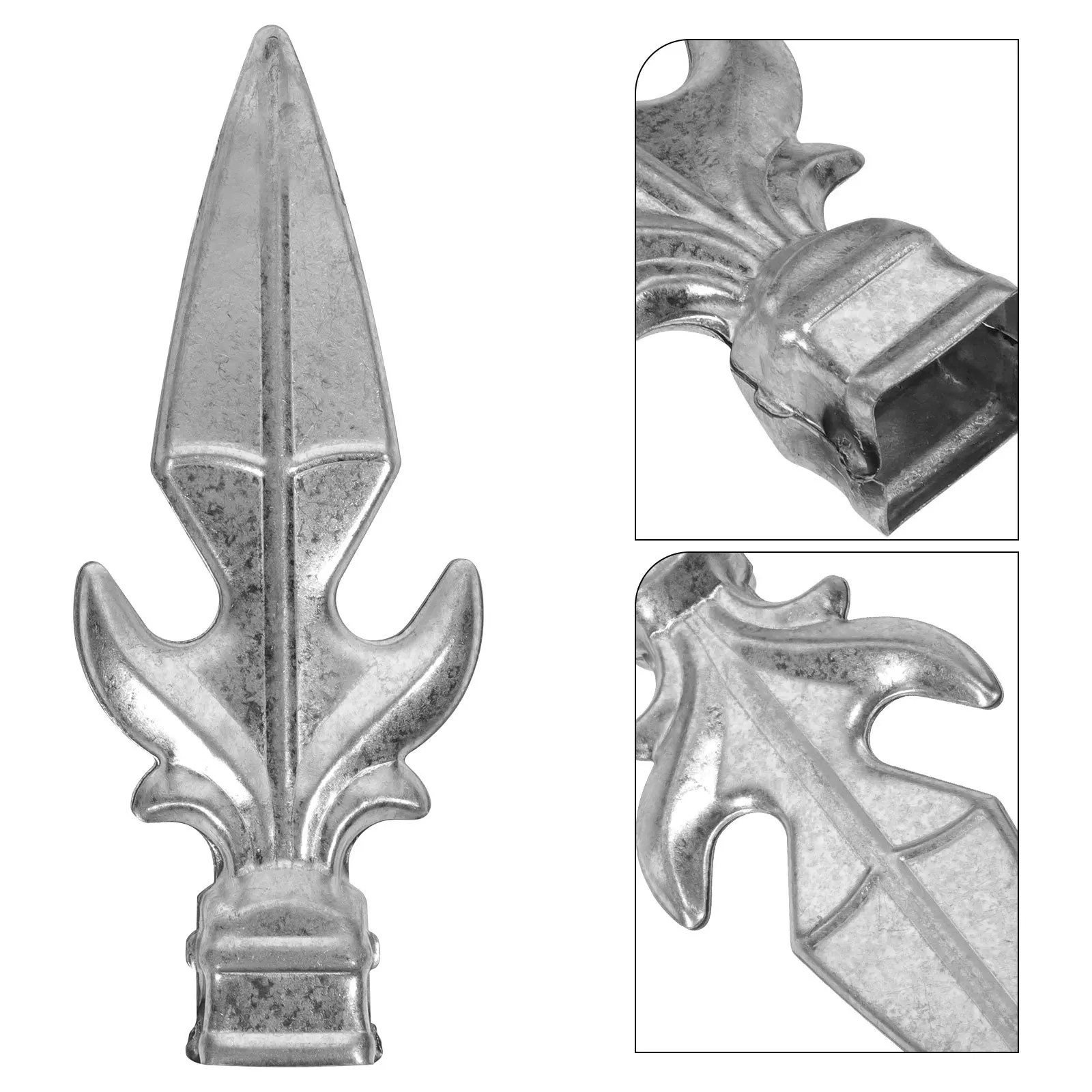 قطع علوية معدنية مزخرفة من الحديد لبوابة الحديقة وسياج الفناء والديكور الخارجي وسياج القبعات العالية للديكور النهائي #3