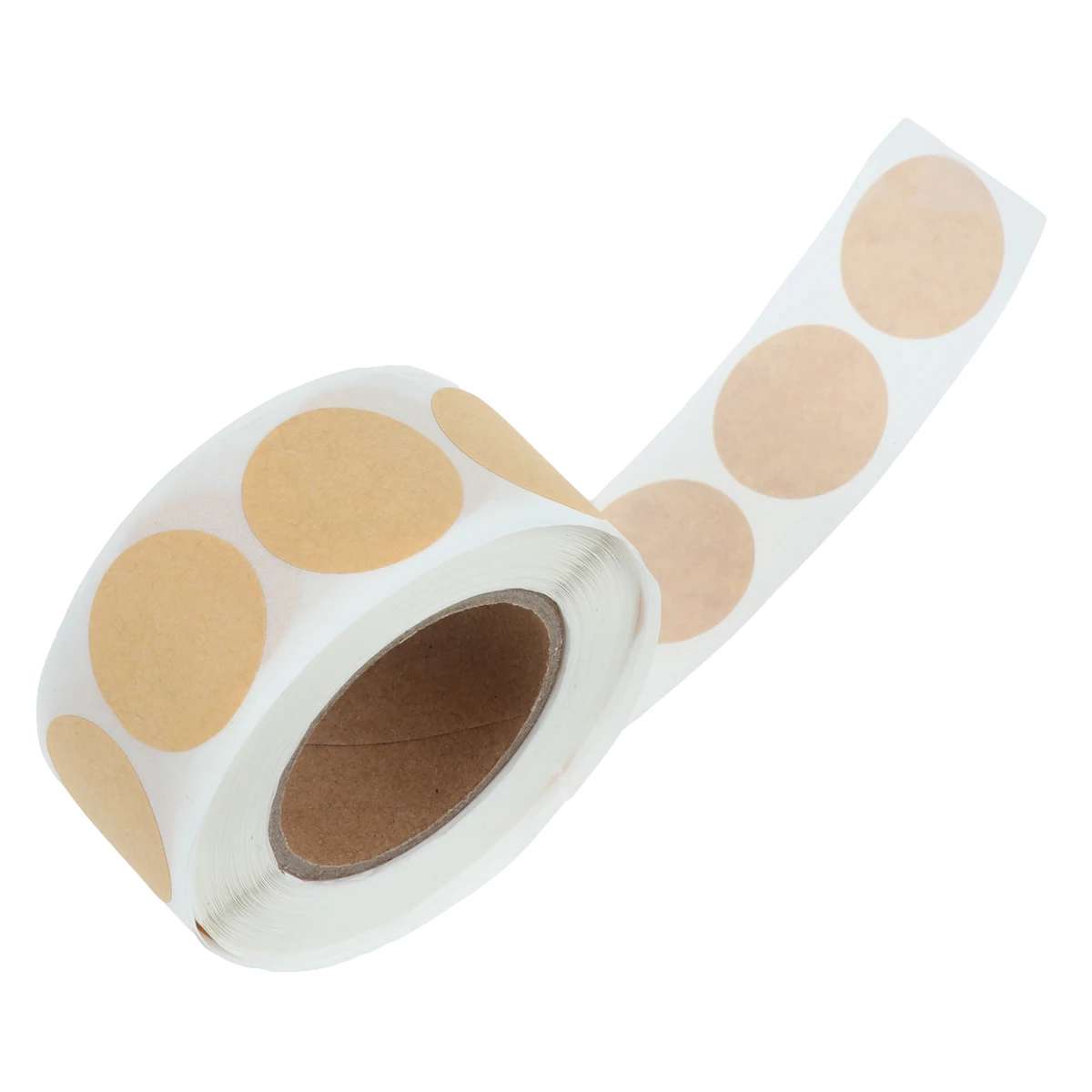 500 pcs Kraft Paper Round Labels Writable Adhesive Stickers For Packaging Sealing Wine Bottle Bath Soap Box Decoration