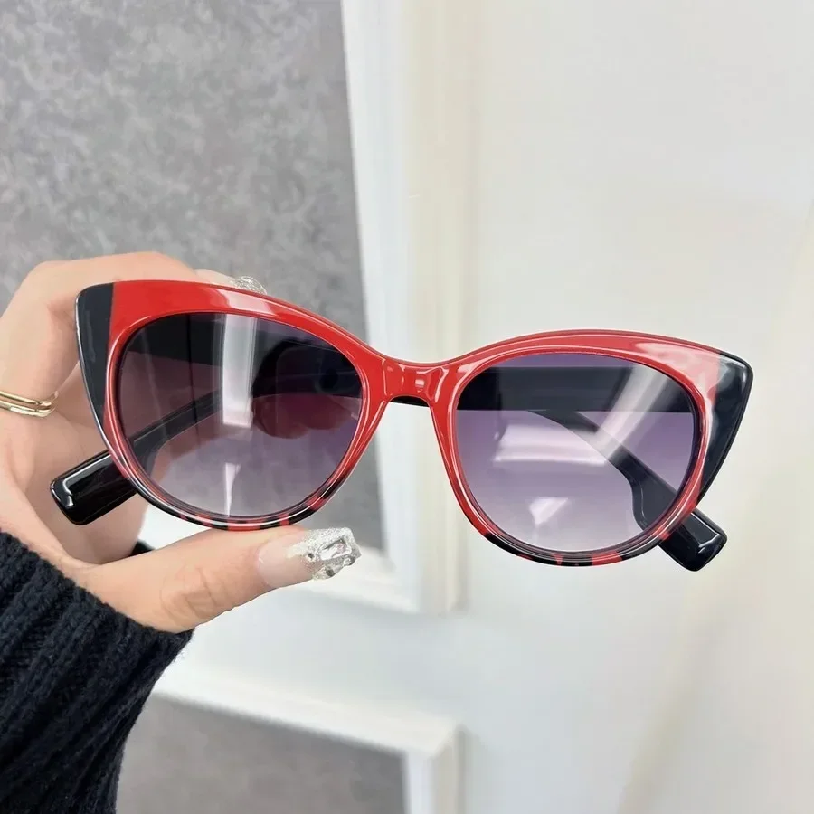 

Vintage Cat Eye Sunglasses Women Men Cool Mirror Lens Stylish Sun Glasses Female Male Personality Colors Oculos De Sol