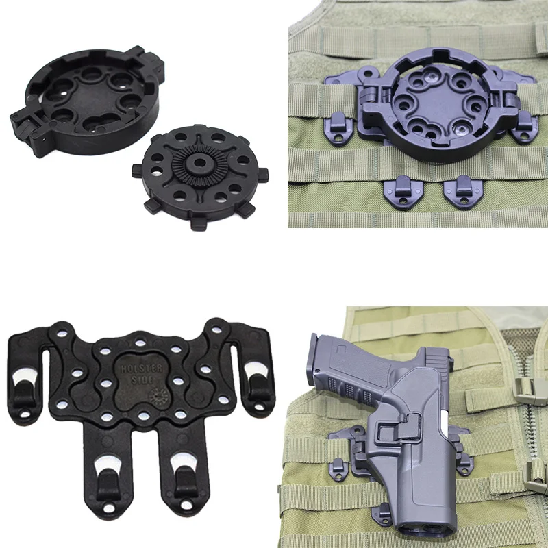 

Быстроразъемное регулирование на 360 градусов, аксессуар для крепления кобуры, разъем CQC, тактический ремень, нагрудная установка, разъем для тактического жилета