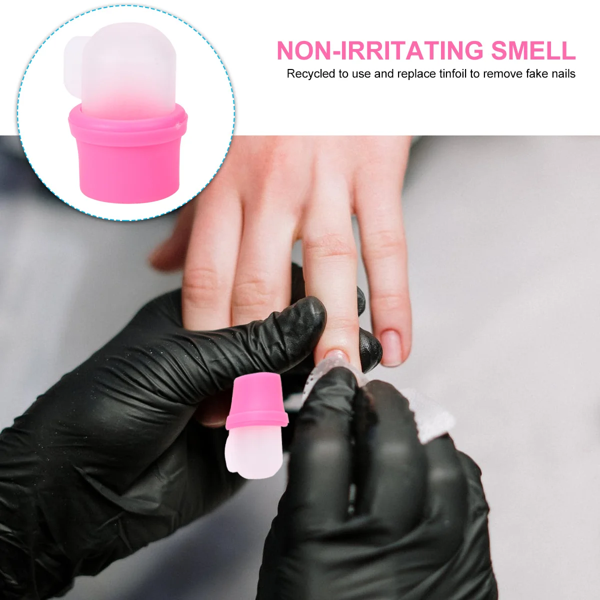 10 قطعة قبعات مسمار قبالة قابلة لإعادة الاستخدام PP نقع قبالة يغطي ل الأشعة فوق البنفسجية هلام إزالة طلاء الأظافر أدوات إزالة الأظافر يغطي أدوات مانيكير #2