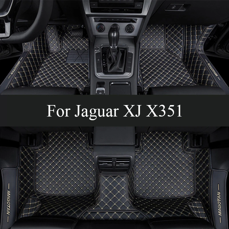 

Car Floor Mats For Jaguar XJ X351 2010~2019 5seat Durable Leather Mat Anti Dirty Pads Carpet Auto Interior Parts Car trunk mat