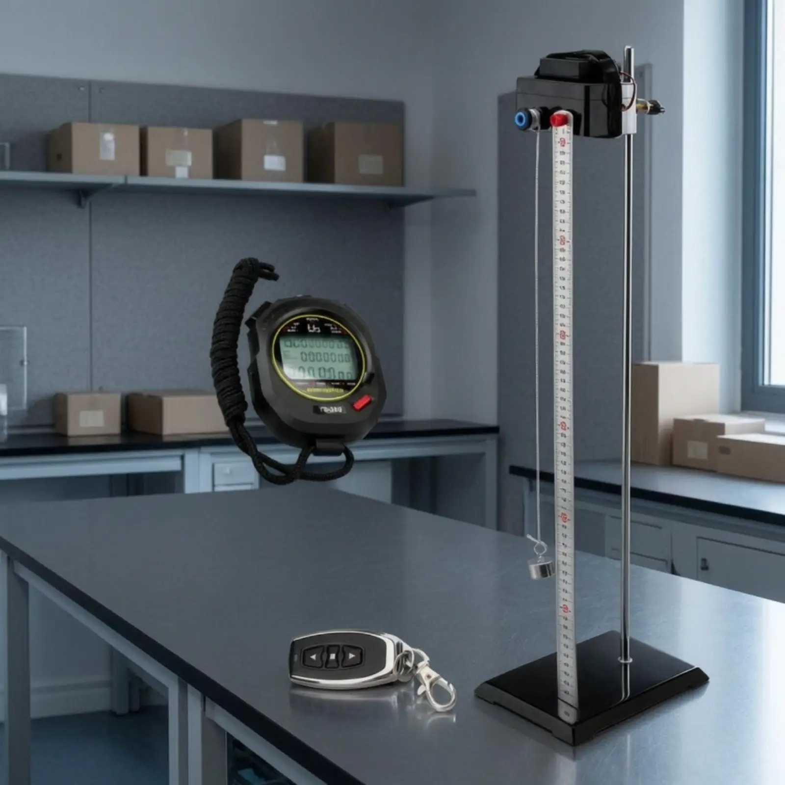 Educational Physics Speed Measurement Device for Average Speed Experiment with Metal Bracket 70cm Rod Adjustable Motion Tool