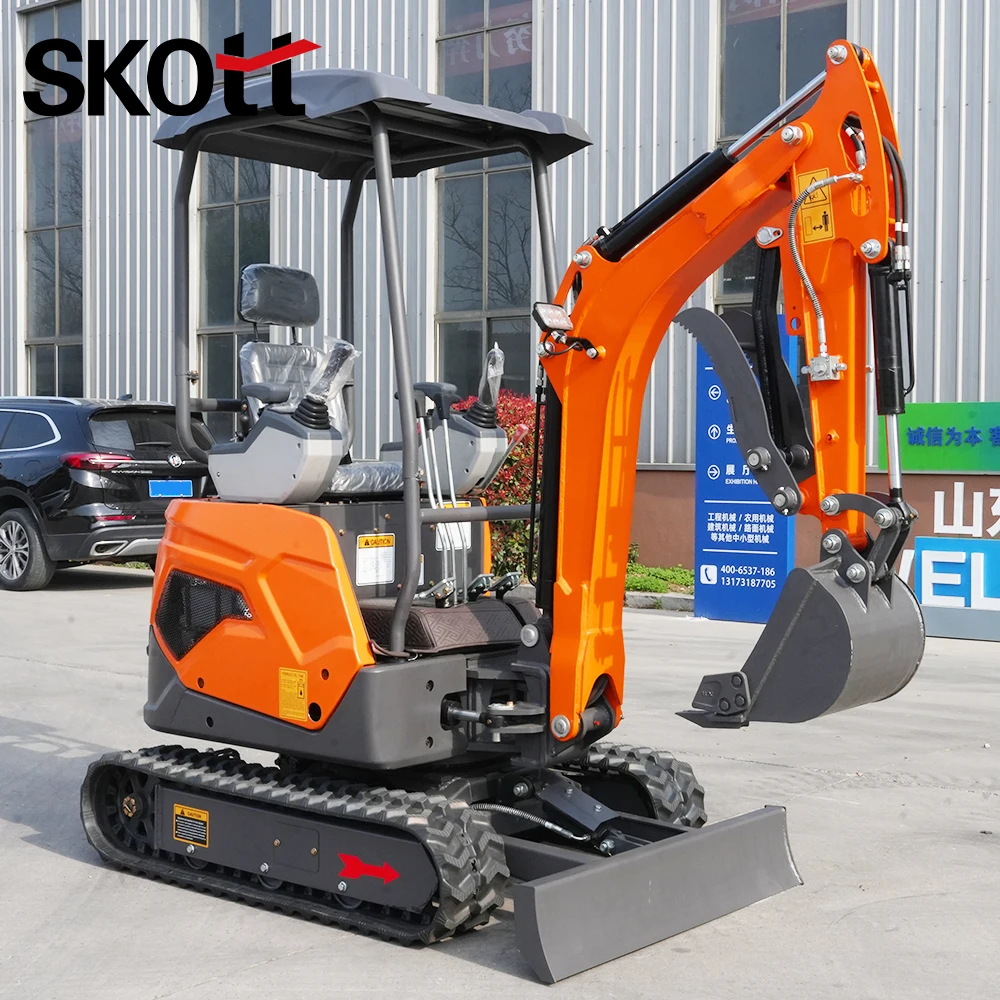 

Mini-pelle / Micro Digger / Compact Excavator, Hydraulic Crawler Digger with Swing Boom & Blade