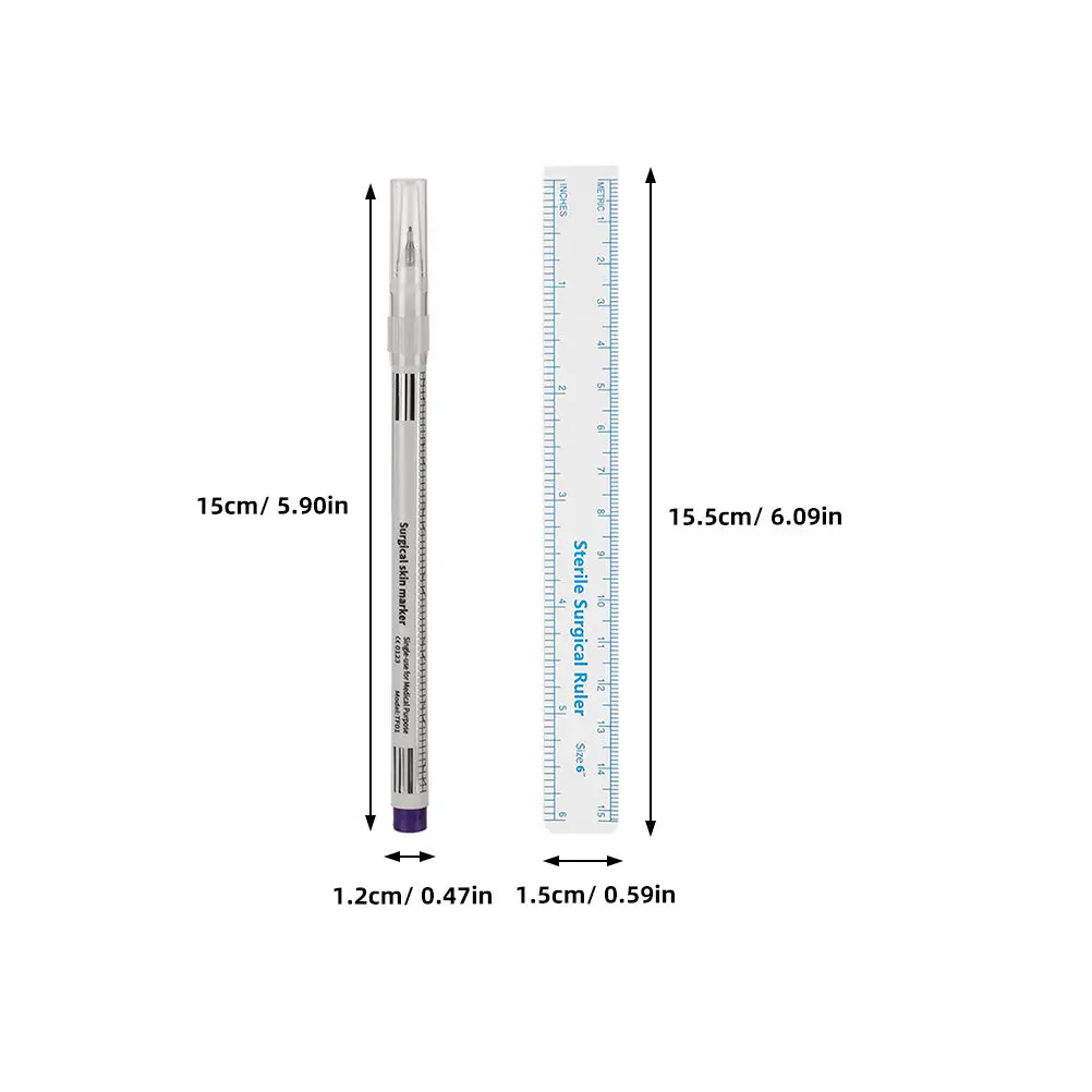 1Set Brow Tattoo Pen Eyebrow Marker Professional Mapping Tool Oil Skin Marker Tattooing Supplies for Microblading Lip Design - view 3