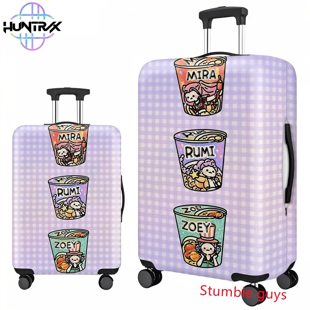 

Kpop Demon Hunters Suitcase Cover Travel Protector Fits 18-32 Inch Luggage Anime Print
