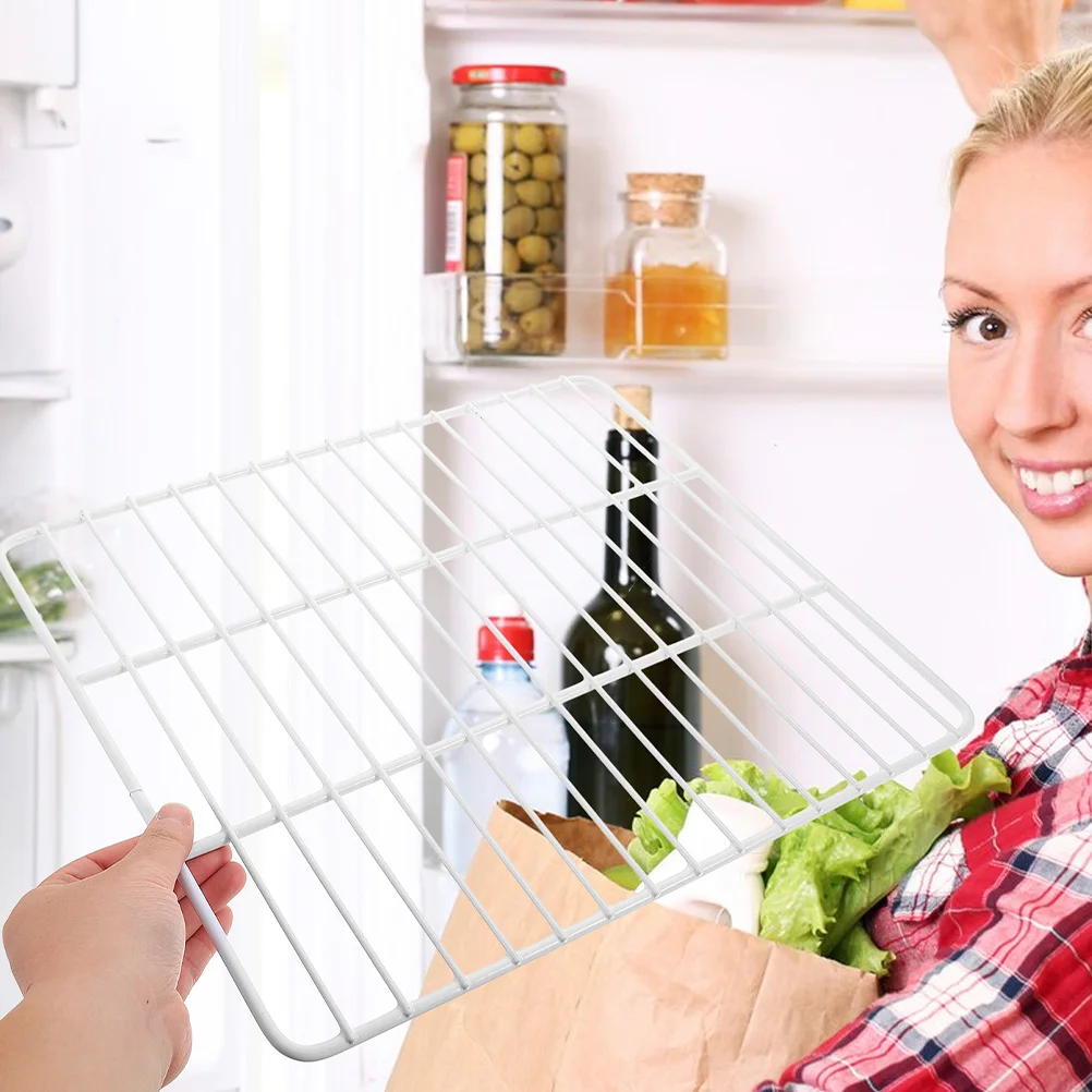 Multifunctional Iron Mesh Divider Fridge Partition Shelves For Display Chest ganizer Storage Ventilated Grid Separator Kitchen