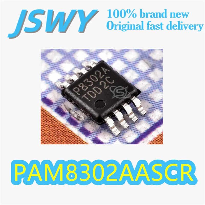 

(10/50 pieces) PAM8302AASCR Original Silk-Screen P8302A MSOP-8 Package Audio Amplifier Chip Electronic Stock