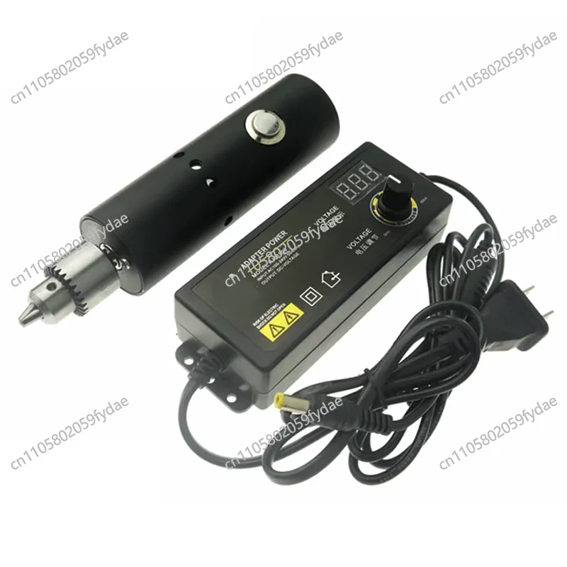 Mini Electric Drill Grinder Rotary Tool Kit Variable Speed With Self-Locking Switch Cooling Holes For Grinding And Cutting