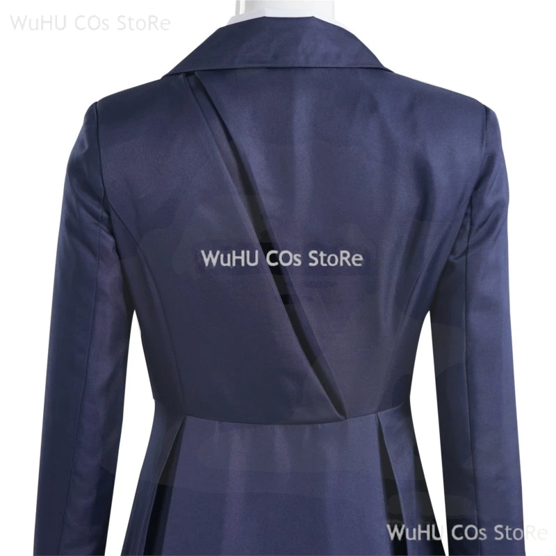 Agatha Harkness Witch Agatha TV All Along Cosplay Costume Prop Women Necklace Blue Trench Coat Holloween Party Roleplay Uniform view 5
