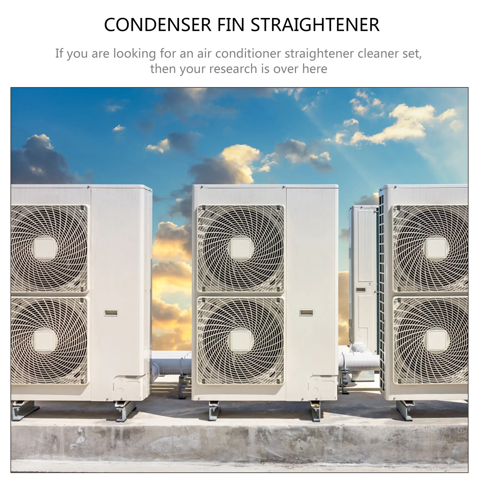 

1Set Cleaning Brush for Radiator Condenser Air Conditioner Fin Straightener Stainless Steel Fin Comb Plastic Whisk Scraper