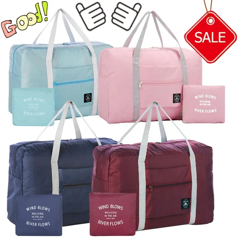 Nueva bolsa de viaje plegable portátil, bolsa de gimnasio deportiva de gran capacidad, equipaje de mano ligero, bolsa de lona, bolsas de viaje para entrenador
