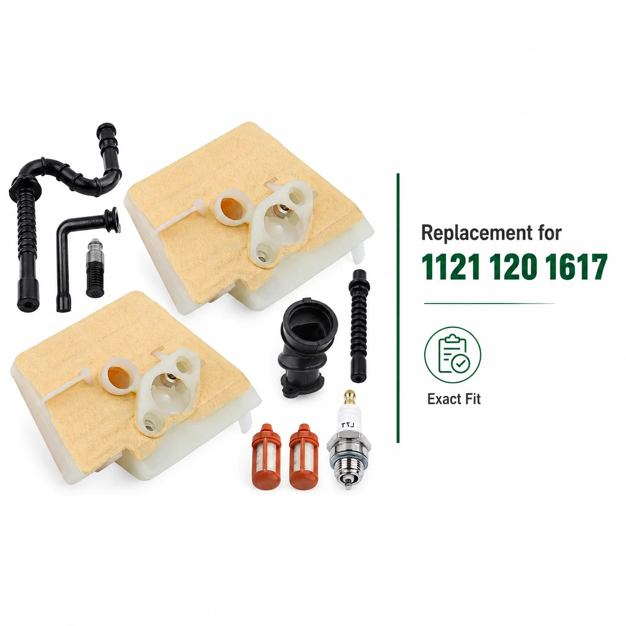 Mesh Style Air Filter Kit Spark Plug Fuel & Oil Filter For Stihl 024 MS240 026 MS260 Chainsaw Replaces 1121 120 1617 Tune Up Kit