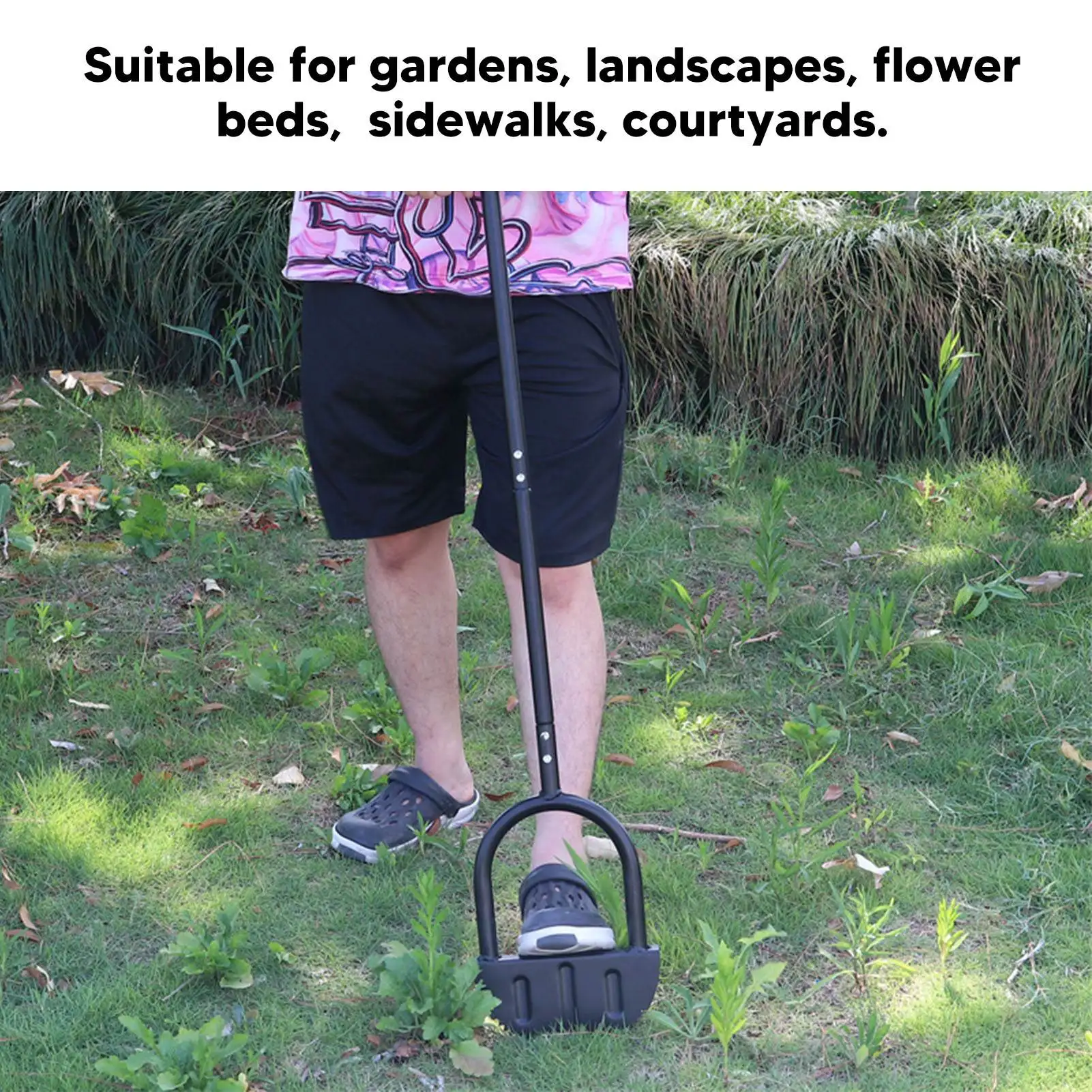 Half Moon Lawn Edger High Hardness Simple Cleansing Carbon Steel Manual Trimming Shovel for Garden  Manual Half Moon Edger