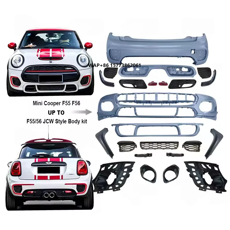 

Mini Cooper F55 & F56 JCW Style Body Kit 2014-2020 Year ABS Rear & Front Bumper Assembly Plastic Bodykit for Left Position
