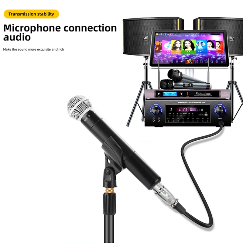 XLR to 3.5mm Audio Cable Microphone Balanced Analog Audio Cord for Audio PC Phone Mixer Amplifiers XLR Female to AUX 3.5mm Jack