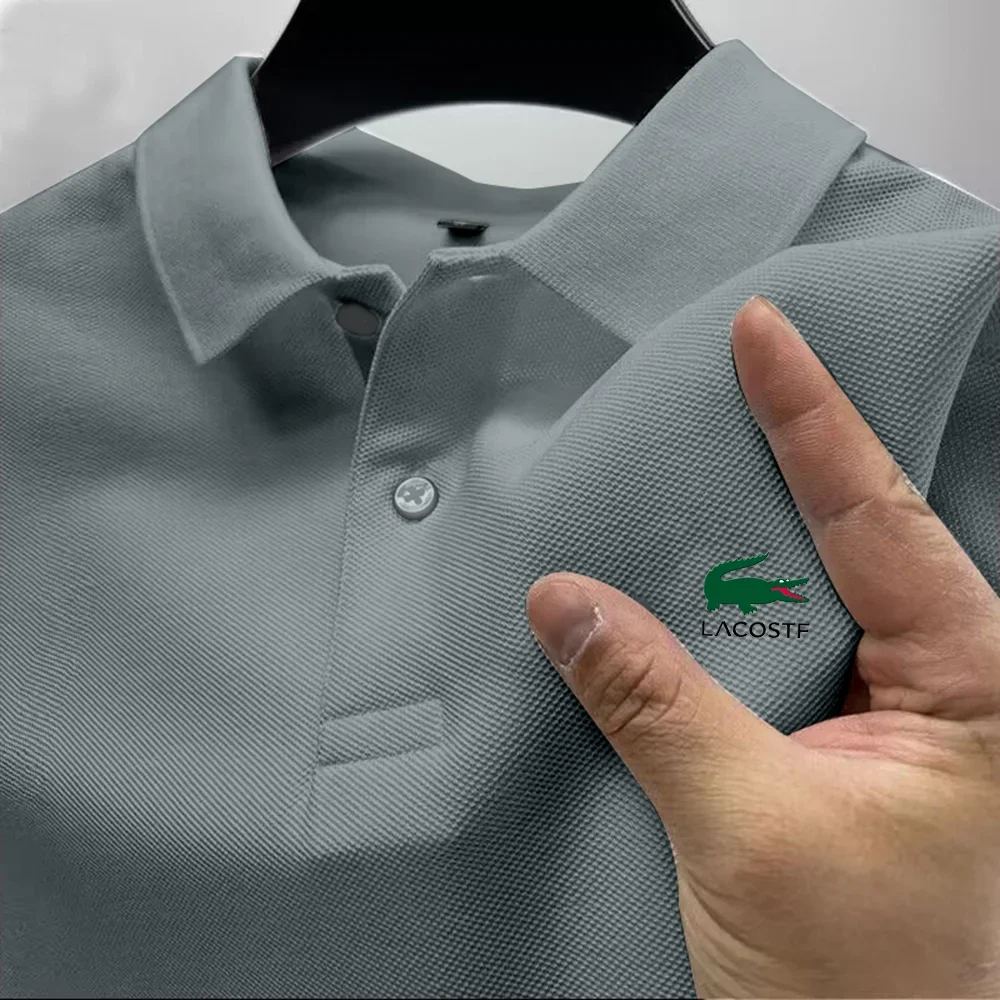 

2026 Summer Men's Comfortable Polo Shirt, Street Fashion Style, Excellent Breathability, Casual Style, High-end Luxury Business