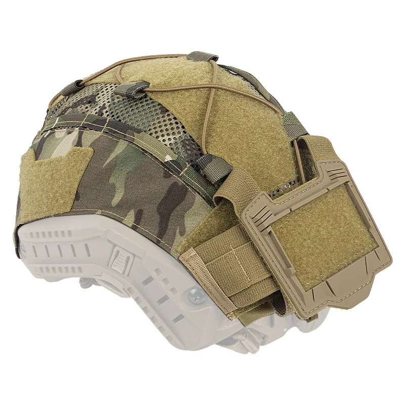 Tactical Helmet Cover With NVG Battery Pouch for FAST MH PJ BJ OPS-Core Airsoft Helmet Paintball Hunting Accessories