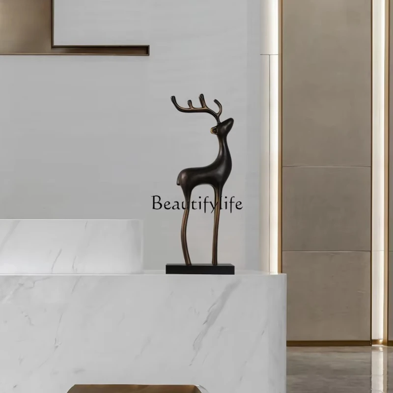 

FRP sculpture art ornament, high-end light luxury decoration in the living room entrance