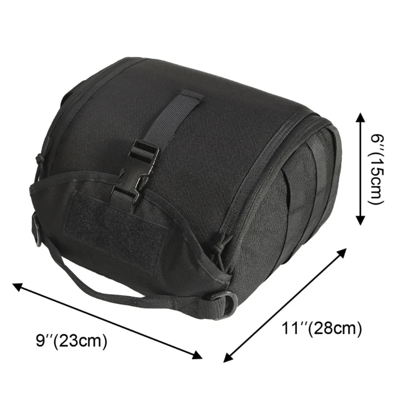 casque tactique E74B, pochette transport rangement Molles pratique pour le sport, chasse, le tir,