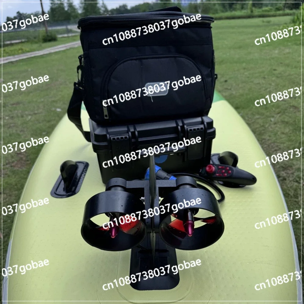 

Бесщеточный электрический троллинговый двигатель с двойным пропеллером, каяк, подводное подруливающее устройство, плавник для SUP