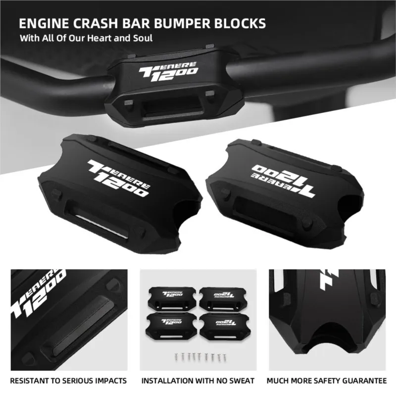 

25MM For Yamaha Super Tenere 1200 Tenere1200 2019-2022 2023 Motorcycle Bumper Engine Guard Block Crash Bar Protection Decorative