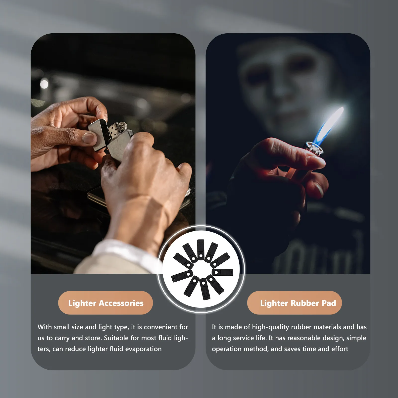 

10 шт. резиновых прокладок для зажигалок, оптом, маленькие, экономичные, для многоразовых зажигалок