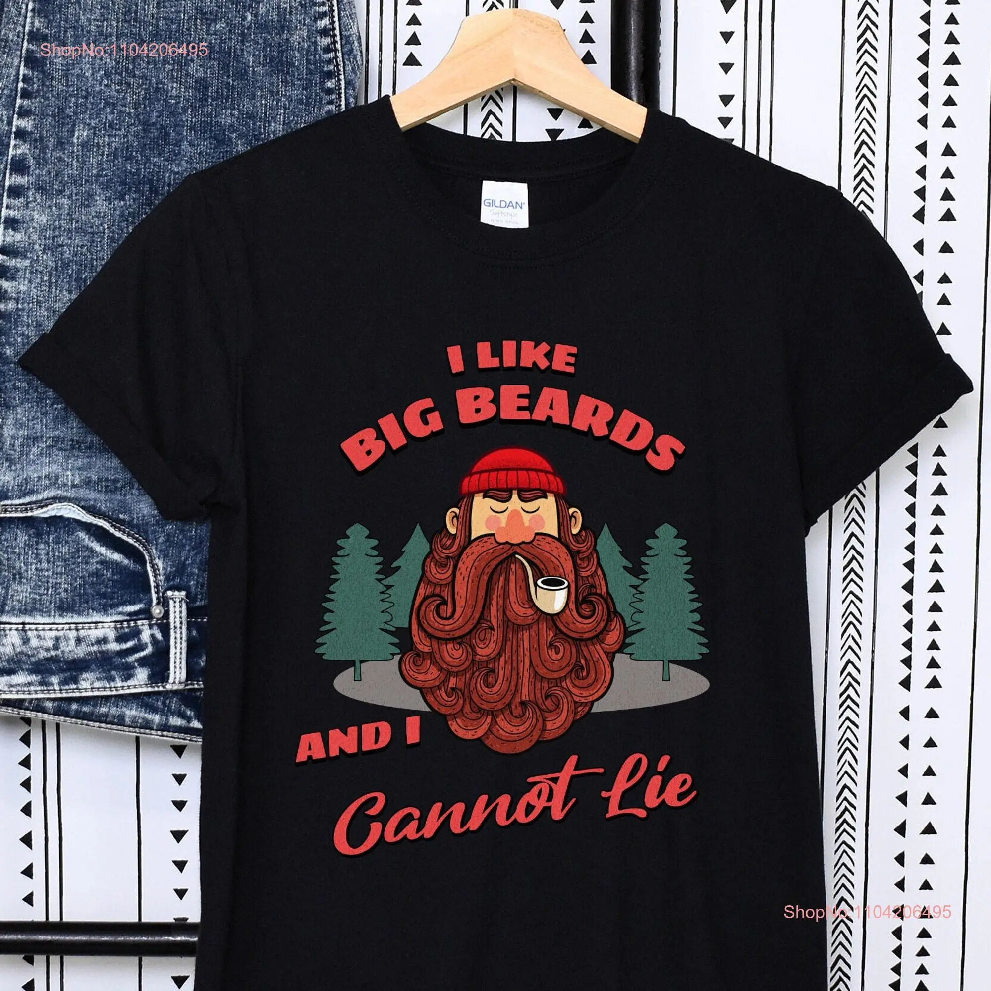 I Like Big Beards and Cannot Lie T Shirt Funny Beard Lover Love My Hubby Humorous Spin Off Wifey Bold