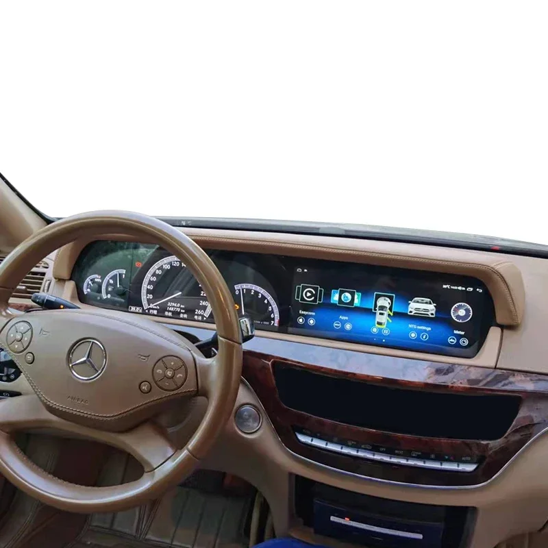 

12,3-дюймовый сенсорный экран Android, автомобильный GPS-навигатор, автомагнитола, DVD-плеер для Mercedes Benz S-класса W222