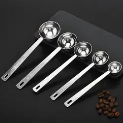 Coffee Scoop Powder Spoon Thicken Stainless Steel Tablespoon Measuring Spoon 5/10/15/20/30ML