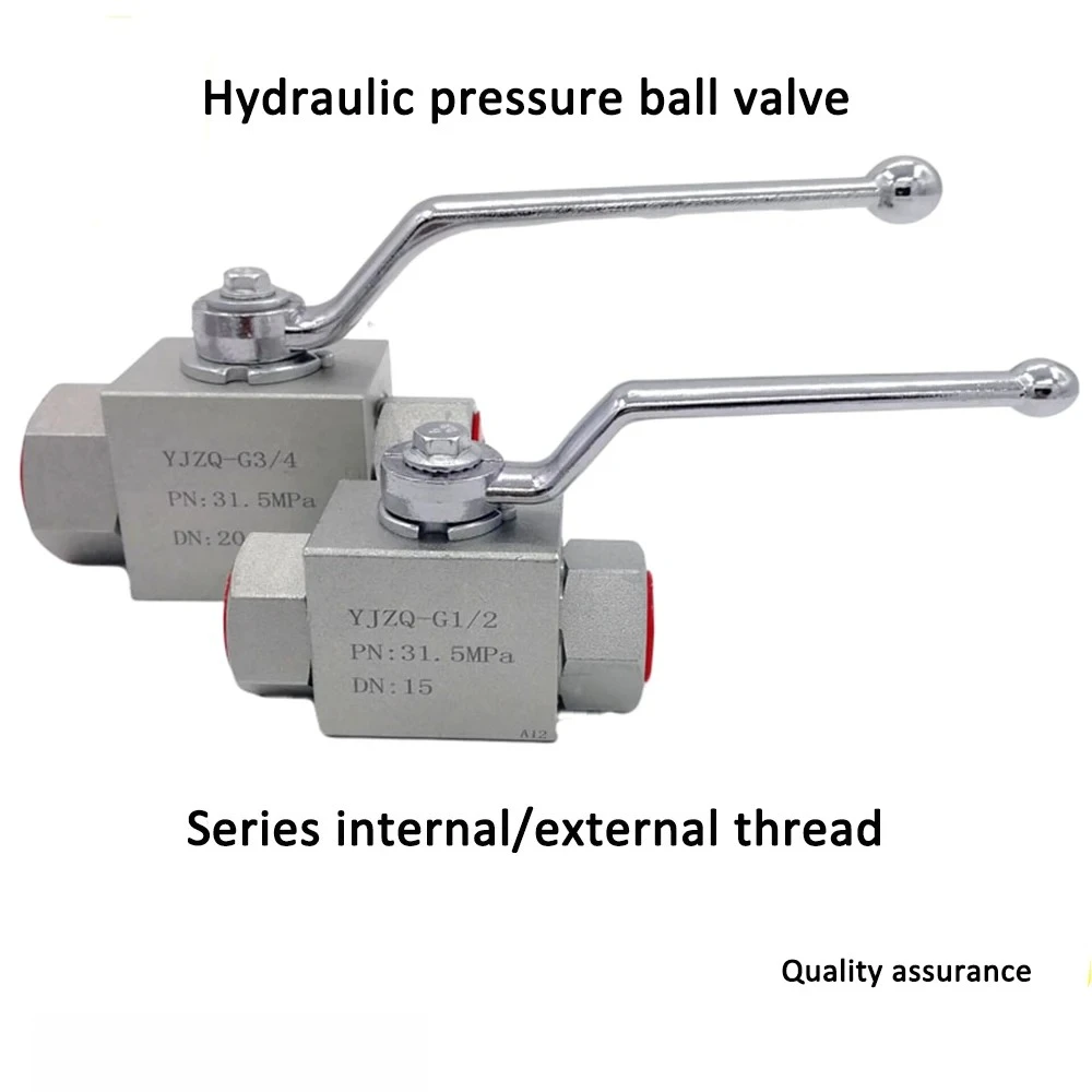 Hydraulic High‑Pressure Ball Valve KHB G1/8 G1/4 G3/8 G3/4 G1 Female Thread Carbon Steel Ball Valve for Fluid Control