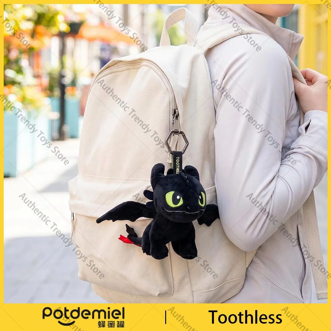 Genuine Potdemiel Universal  Dragon Taming Master Toothless Night Sha White Light Sha Cute Keychain Backpack Shine Bright Gifts view 4