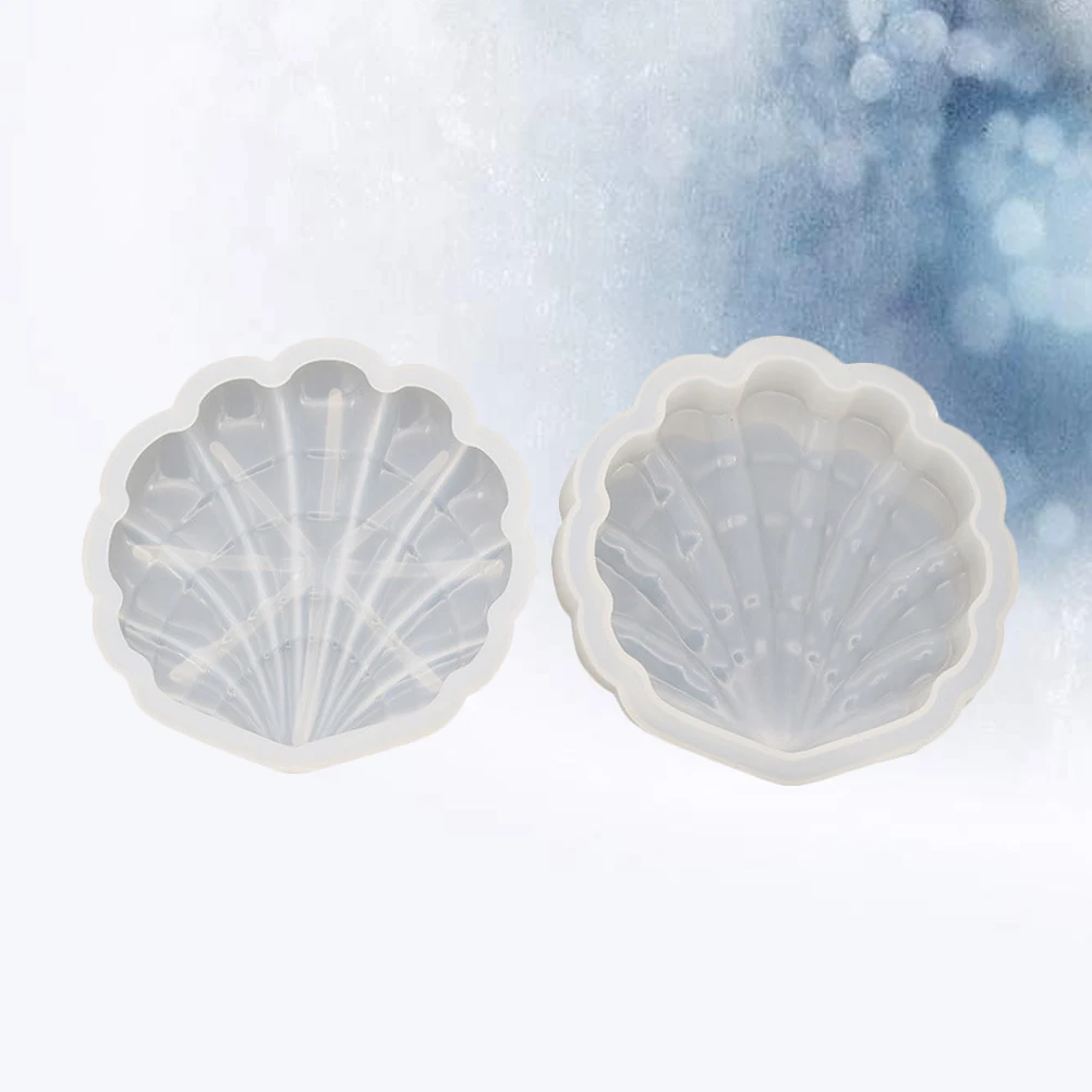 

Silicone Shell Mold Storage Box White Epoxy Gel Mold Container Flexible Durable Easy Clean Portable Decoration Gift For Friends