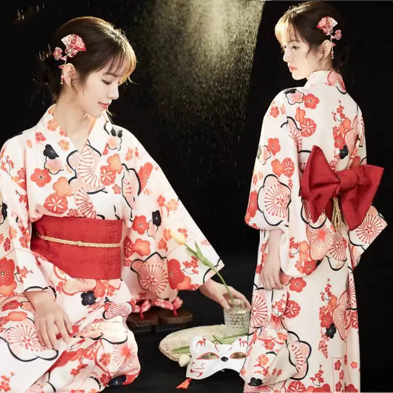 جديد Hanfu المرأة تحسين تقليد كيمونو الرجعية النمط الياباني البشكير صورة التصوير الملابس كرنفال هالوين تأثيري