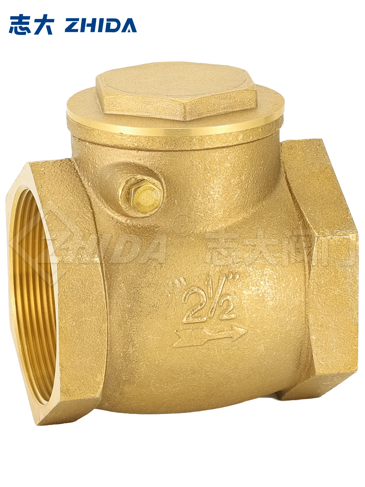 Brass Horizontal Non Return Forged Hard seal Check Valve For Water Sanitary Fittings