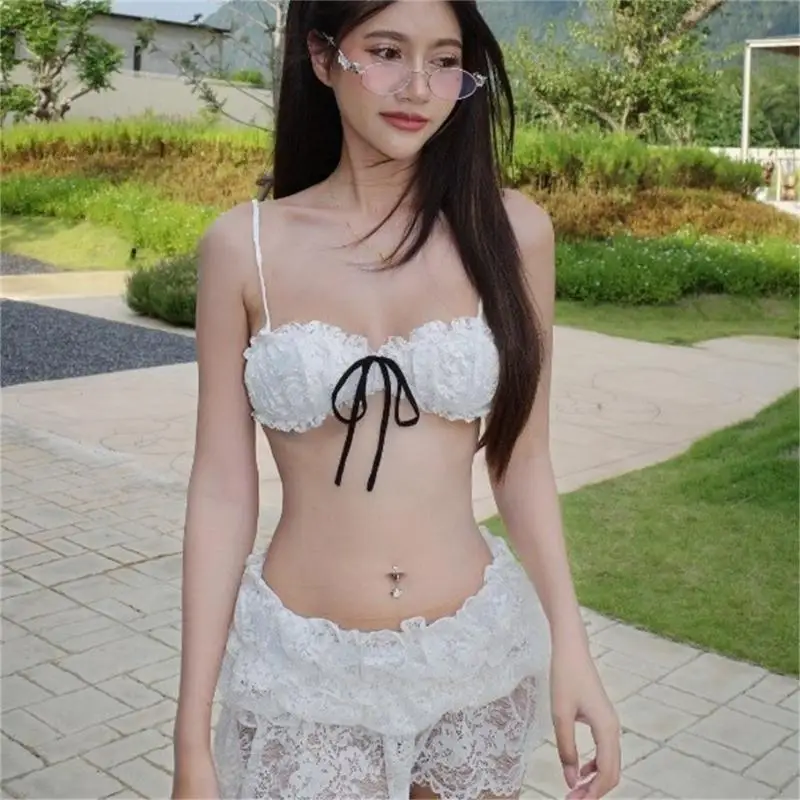 

Women Low Waist Swimming Suit Female Swimsuits 3 Pcs Swimwear Backless Bathing Suit for Beachwear Y08C