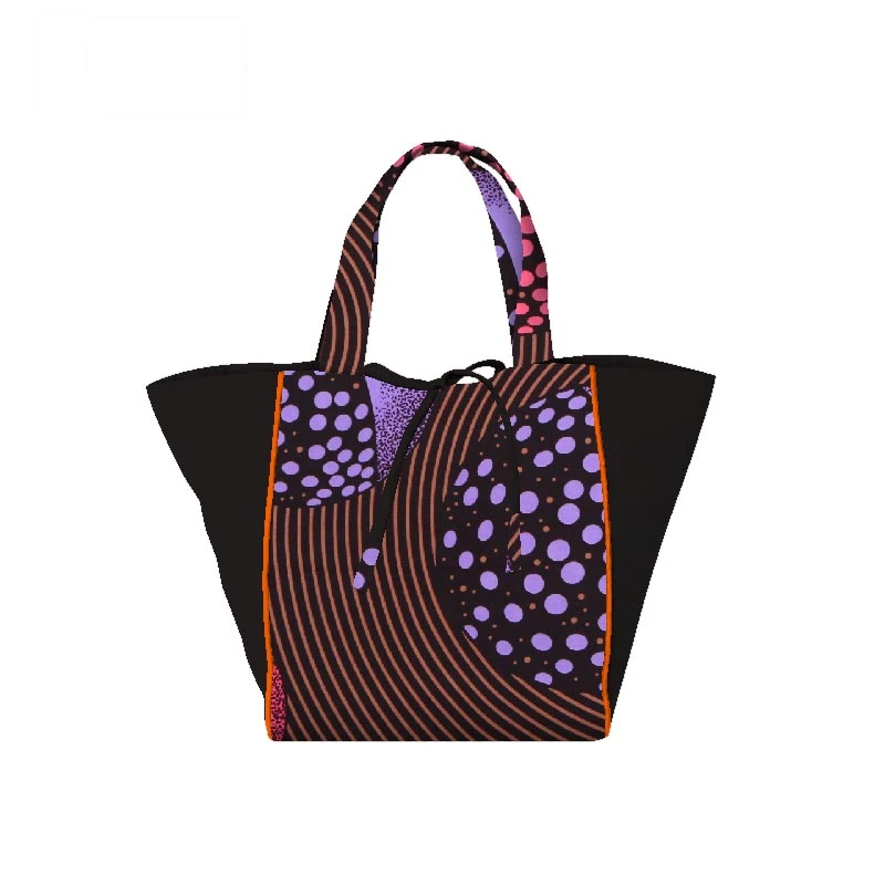 Africa Women's Handbags Large Capacity Casual Fashion Handmade Top-Handle Bags Canvas Reusable Shopping Bag sp126