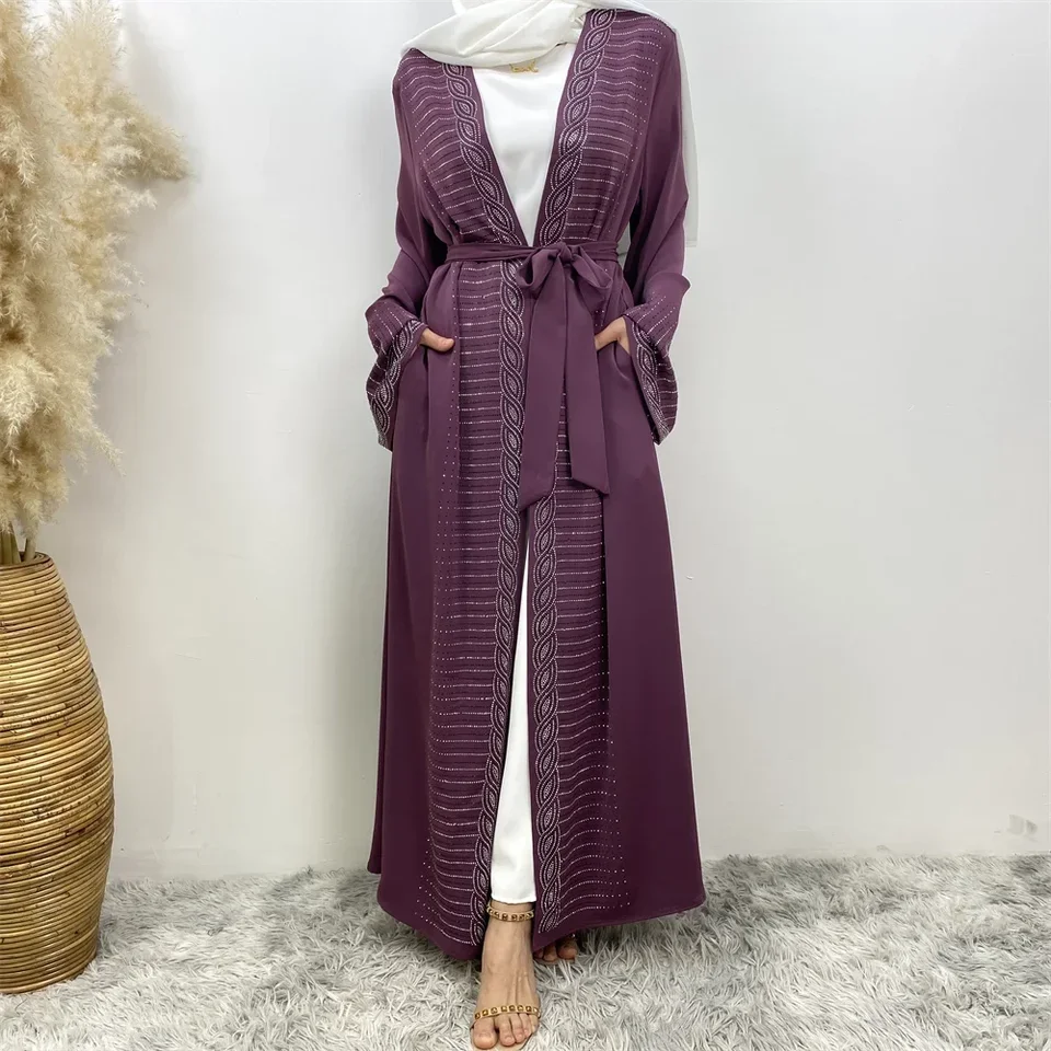 

Muslim women fashion popular women's cardigan dress Dubai Africa Turkey Morocco cardigan hot selling women's clothing
