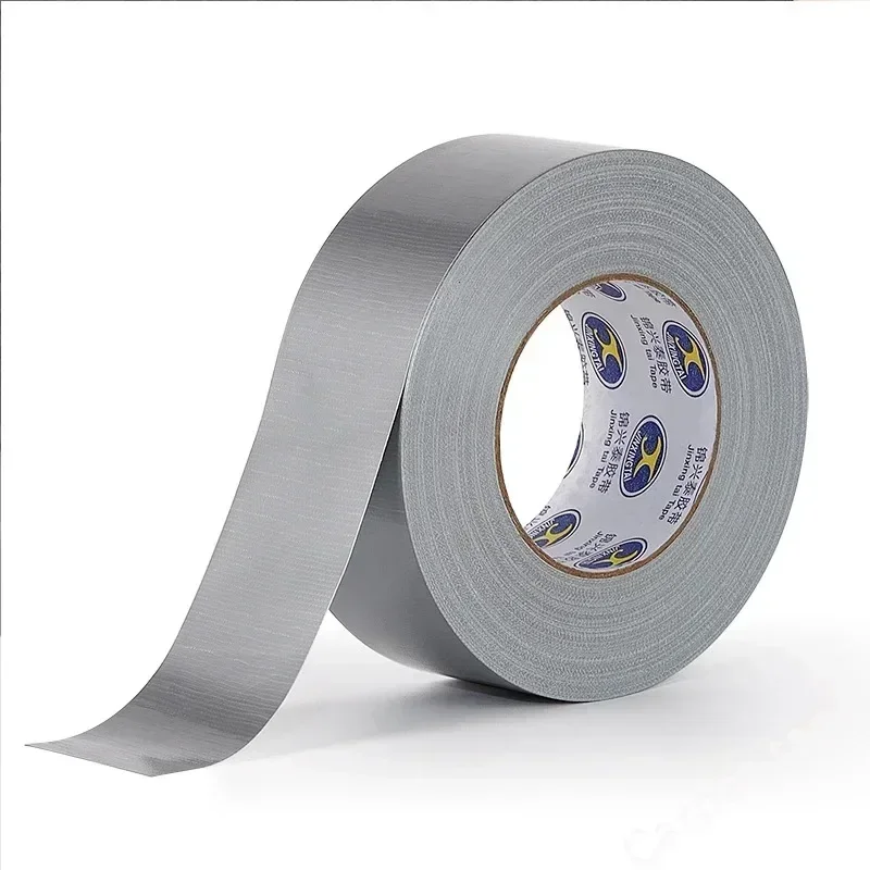 Silvery Tape Super Sticky Cloth Duct Tape Carpet Binding Floor Waterproof Heavy Duty Industrial Adhesive Tape Repair Bundles