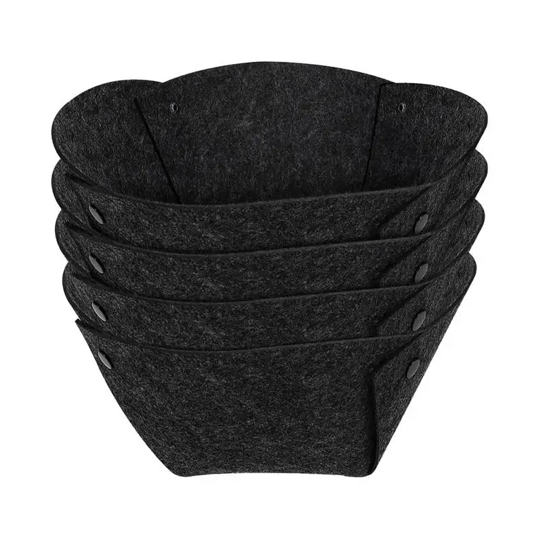 

Planter Basket Liners 4pcs Fabric Planter Box Liners Round Plant Pot Basket Liner for Outdoor Indoor Garden Wall Planter Flower