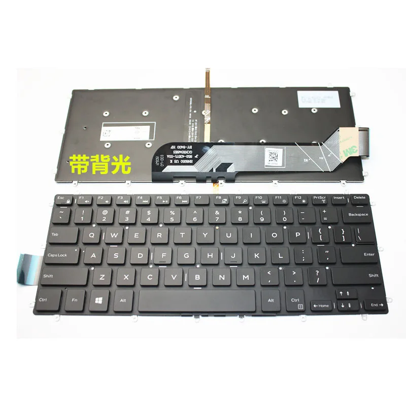 NEW US Keyboard For DELL Inspiron 13 5368 5378 5578 7368 7378 black Laptop keyboard with Backlight