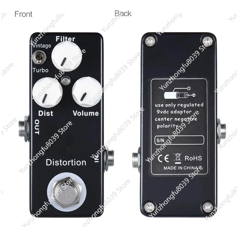 For Mosky Black RAT Distortion Mini Guitar Effect Pedal