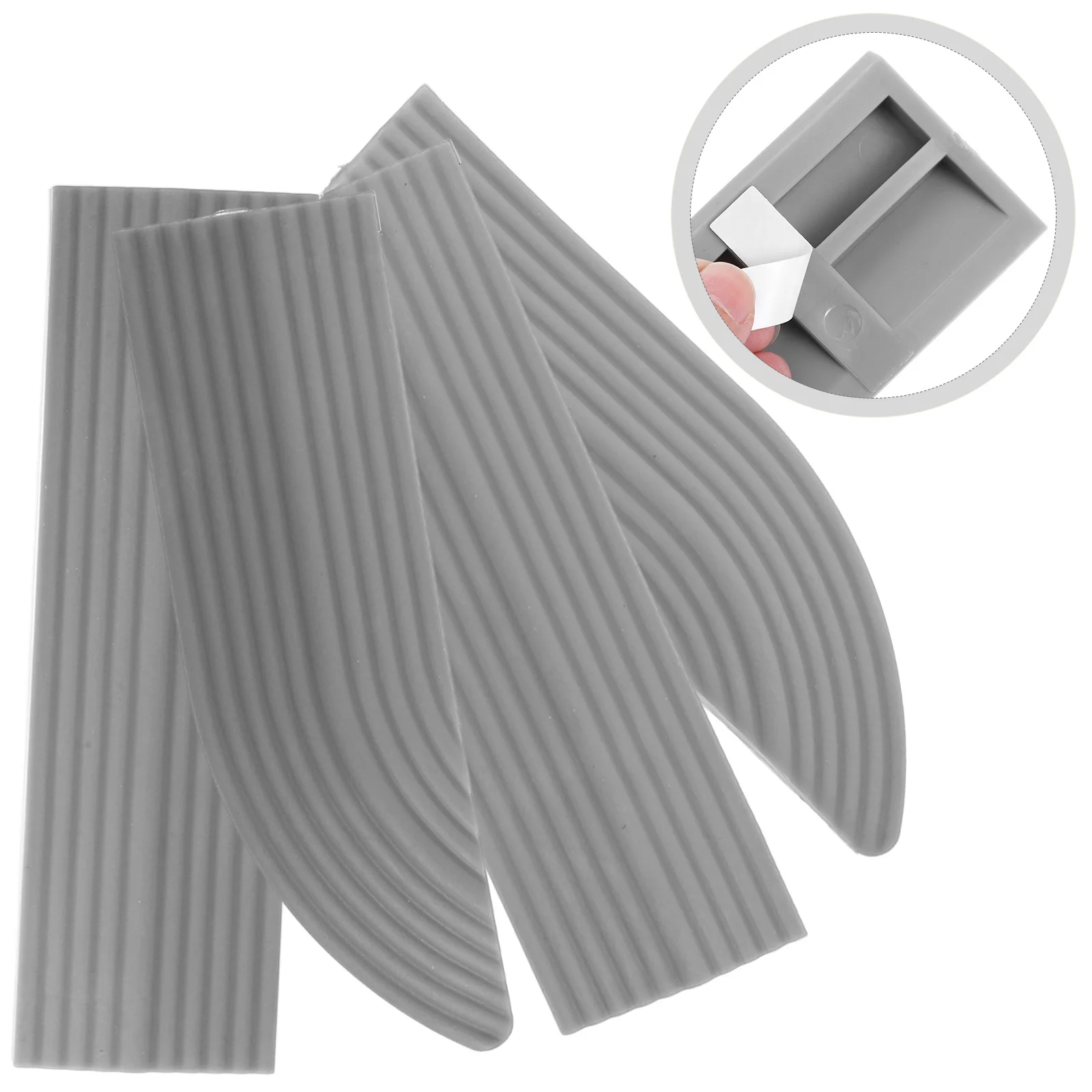 

4Pcs Sweeping Robot Ramp Non-Slip Tpr Threshold Mat for Doorways Steps Home Office Easy Clean Detachable Threshold Ramp