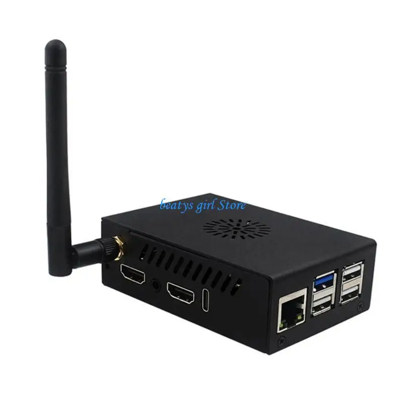 Case alumínio robusta C7AB para 5Pro, garantindo performances estáveis ​​com ventilador