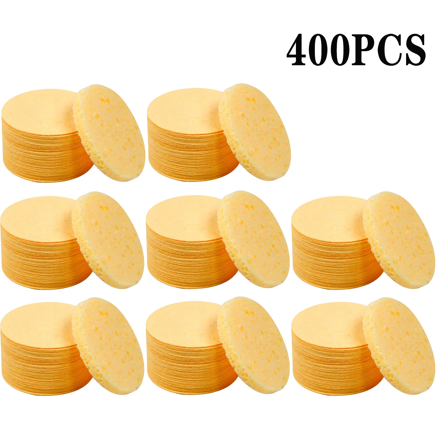 50-1000PCS Kompresse Gesicht Waschen Puff Natürliche Holz Zellstoff Schwamm Gesicht Waschen Puff Schäumen Gesicht Puff Cosmetic Puff gesicht Reinigung Schwamm