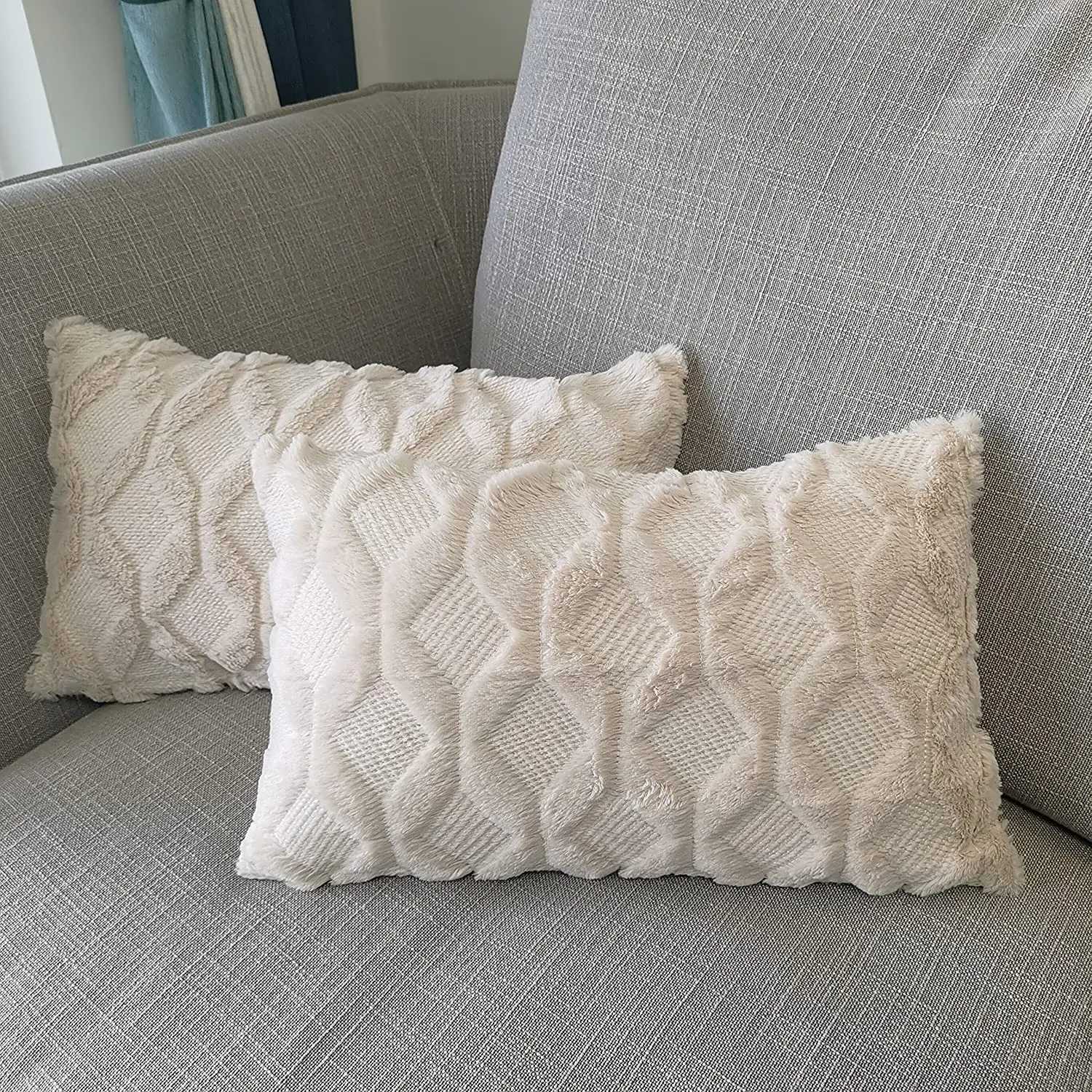 Funda Cojin 30x50 Rectangular Pillow Cover Soft Plush Cushion Cover Living Room Sofa Pillowcase Home Decor Housse Coussin
