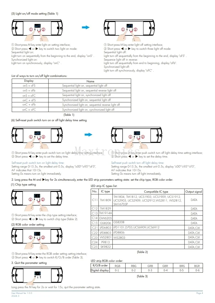 جديد ES-DP(WT) 5-24VDC WiFi SPI تحكم مزدوج الضغط على زر أضواء لدرجات السلم Tuya APP التحكم ل WS2812/2811 RGB أو شريط الضوء الأبيض #5