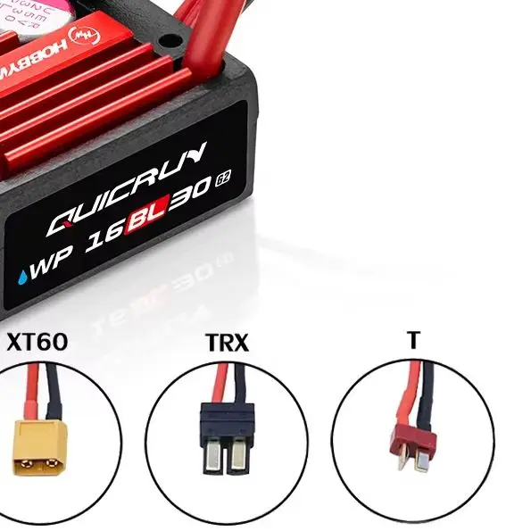 

Hobbywing QuicRun 16BL30 G2 30A Бесщеточный ESC для радиоуправляемых моделей 1/16 (для дорог и бездорожья, багги, монстр-траков), водонепроницаемый регулятор скорости