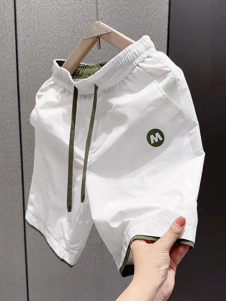 

Men's Summer Thin orts Breathable Qui Dry Beach Pants Faionable Urban Sle Polyester Fiber Casual Pants Loose Fit