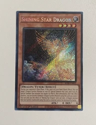 Yugioh KONAMI Duel Monsters TCG BLTR-EN002 Shining Star Dragon Secret Rare English 1st Edition Collection Mint Card